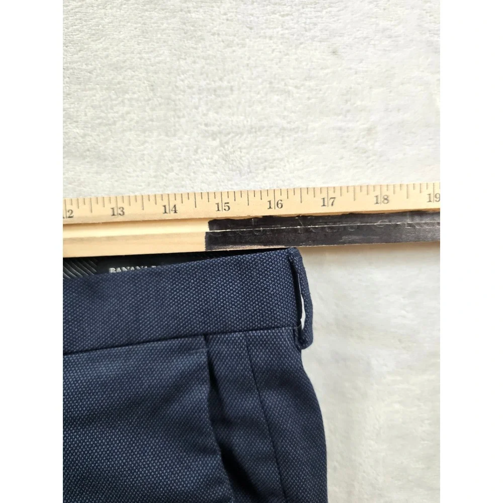 Banana Republic Suit Set Mens 38S 2 Piece Pants 32x29 Navy Blue Standard Fit